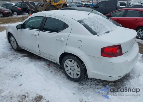 2012 Dodge Avenger Se z USA, uszkodzony, nr VIN 1C3CDZAB7CN274927